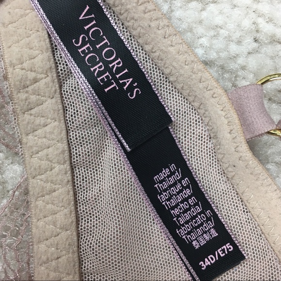 Victoria’s Secret Push Up Bra Nude Pink Size 34D - Picture 7 of 9